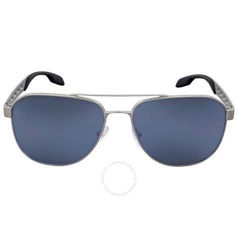 prada pr 51rs|Prada Matte Gunmetal Polarized Pilot Sunglasses PR.